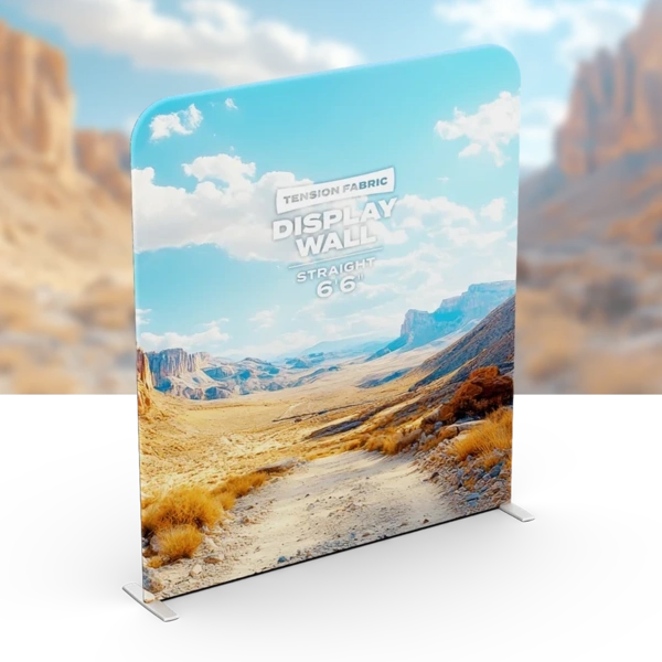  Straight Tension Wall 6ft 6in With Bg Faded