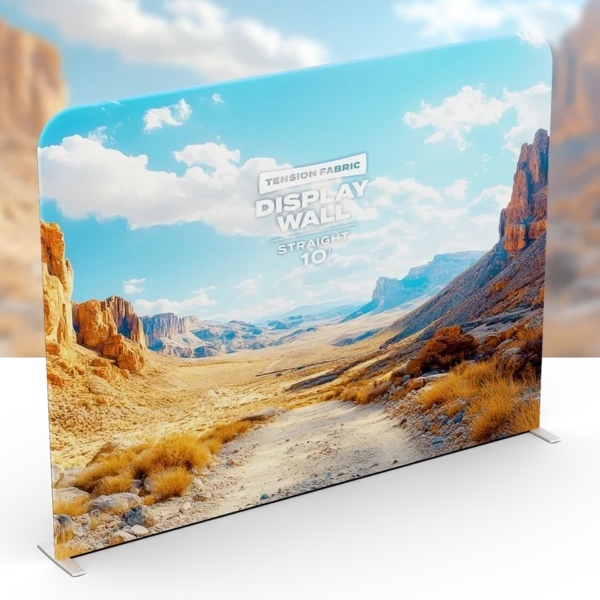  Straight Tension Wall 10ft With Bg Faded